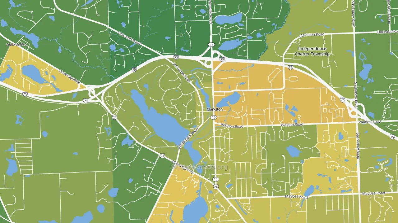 Village of Clarkston, MI Map of Vandalism Rates
