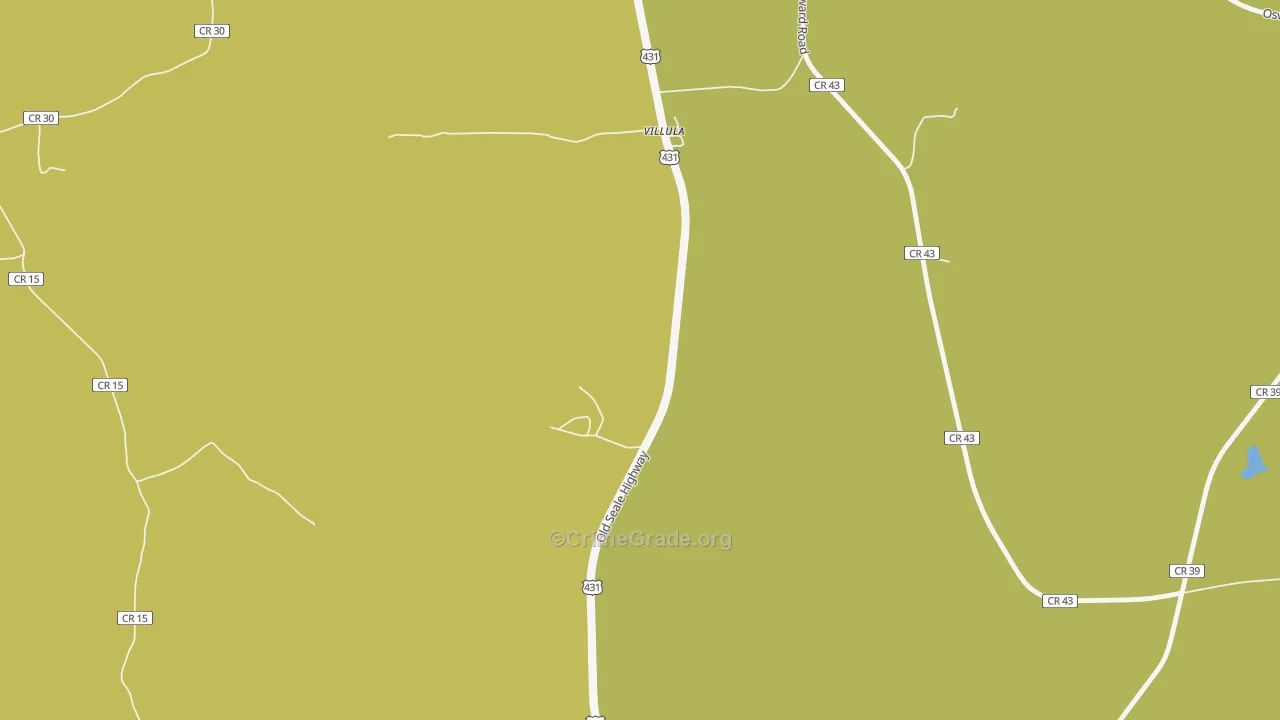 Villula, AL Map of Vandalism Rates
