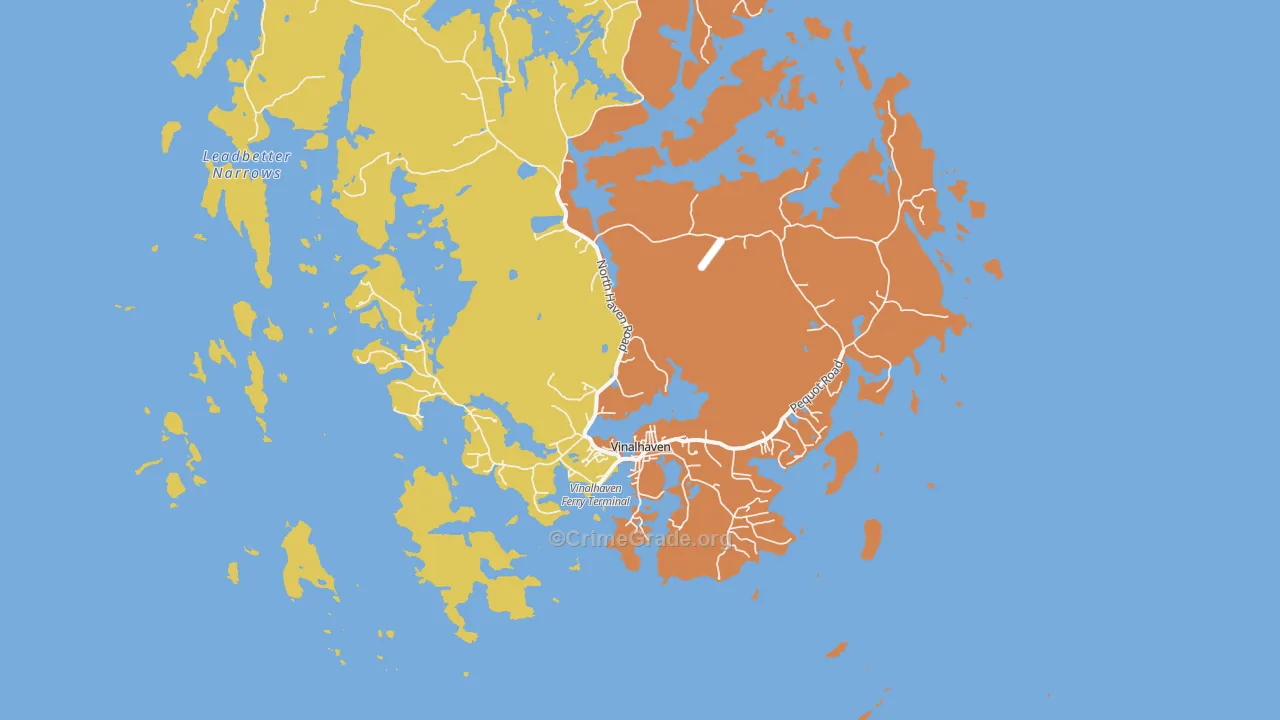 Vinalhaven, ME Map of Vandalism Rates
