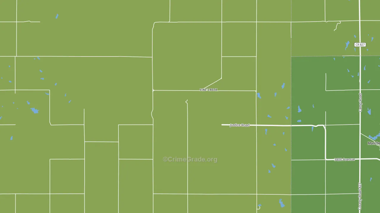 Vine Creek, KS Map of Vandalism Rates