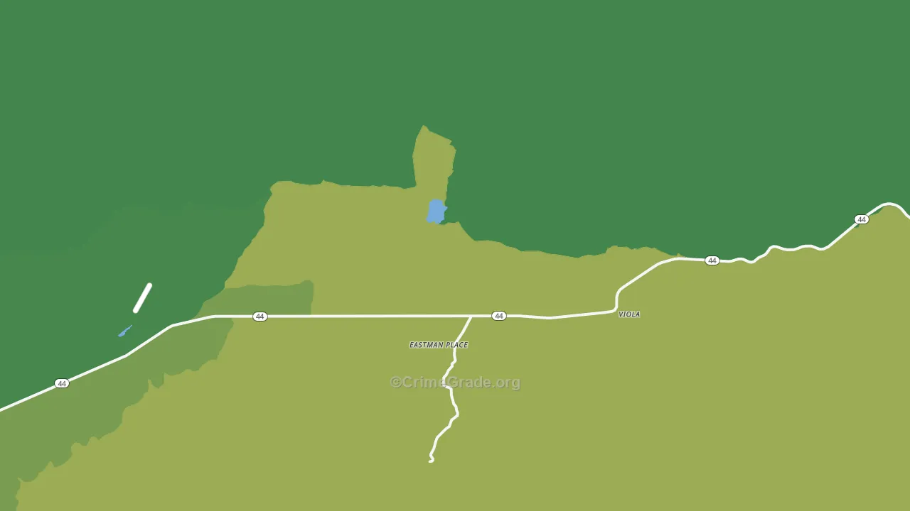 Viola, CA Map of Vandalism Rates