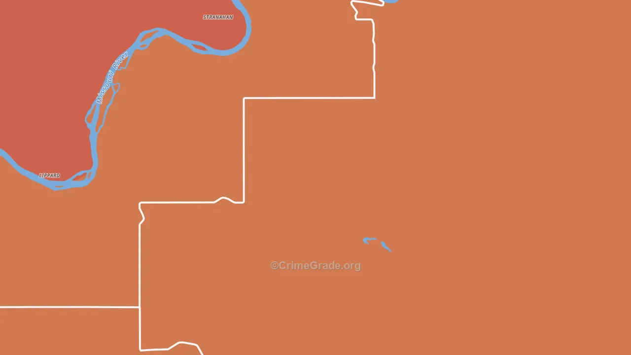 Virgelle, MT Map of Vandalism Rates