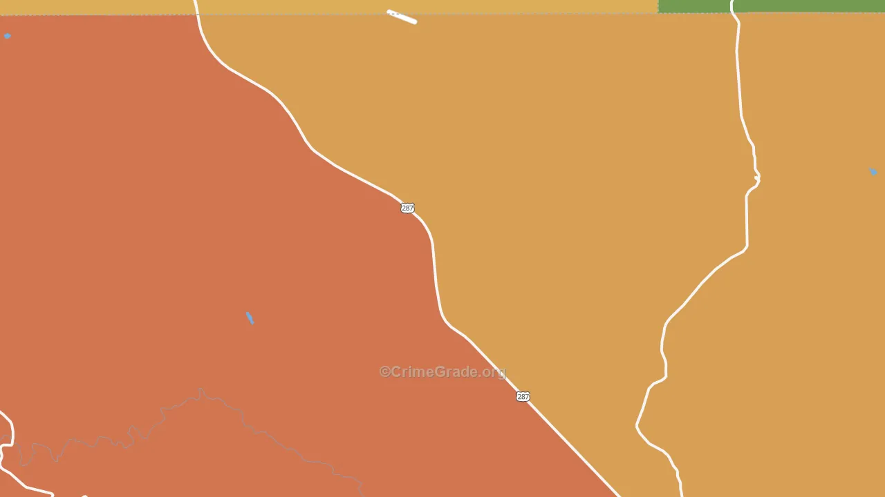 Virginia Dale, CO Map of Vandalism Rates