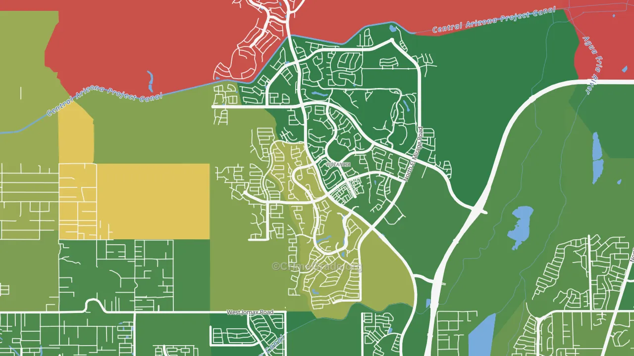 Vistancia, Peoria, AZ Map of Vandalism Rates