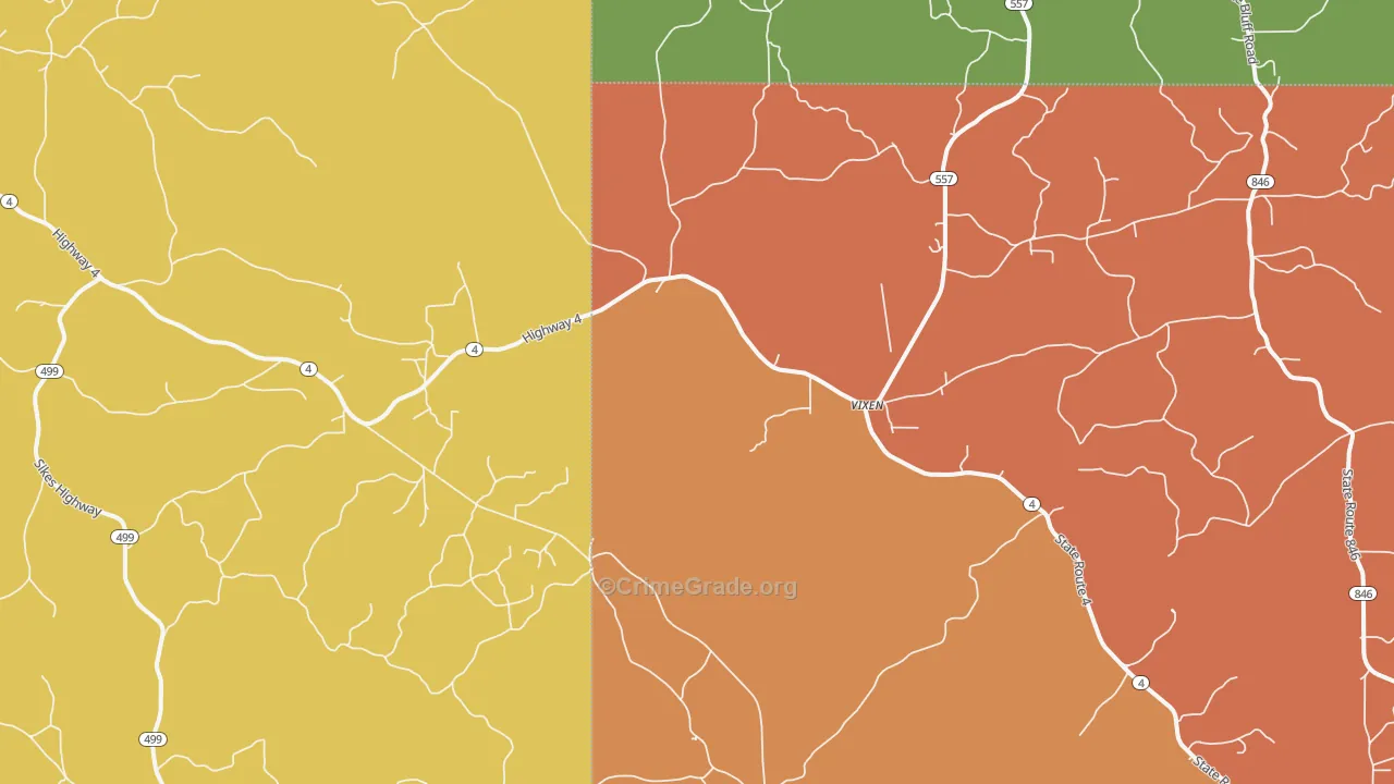 Vixen, LA Map of Vandalism Rates