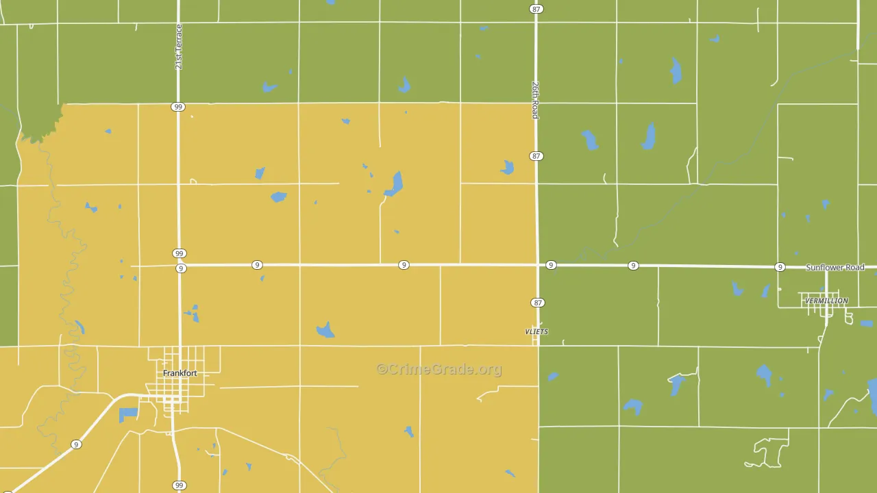 Vliets, KS Map of Vandalism Rates