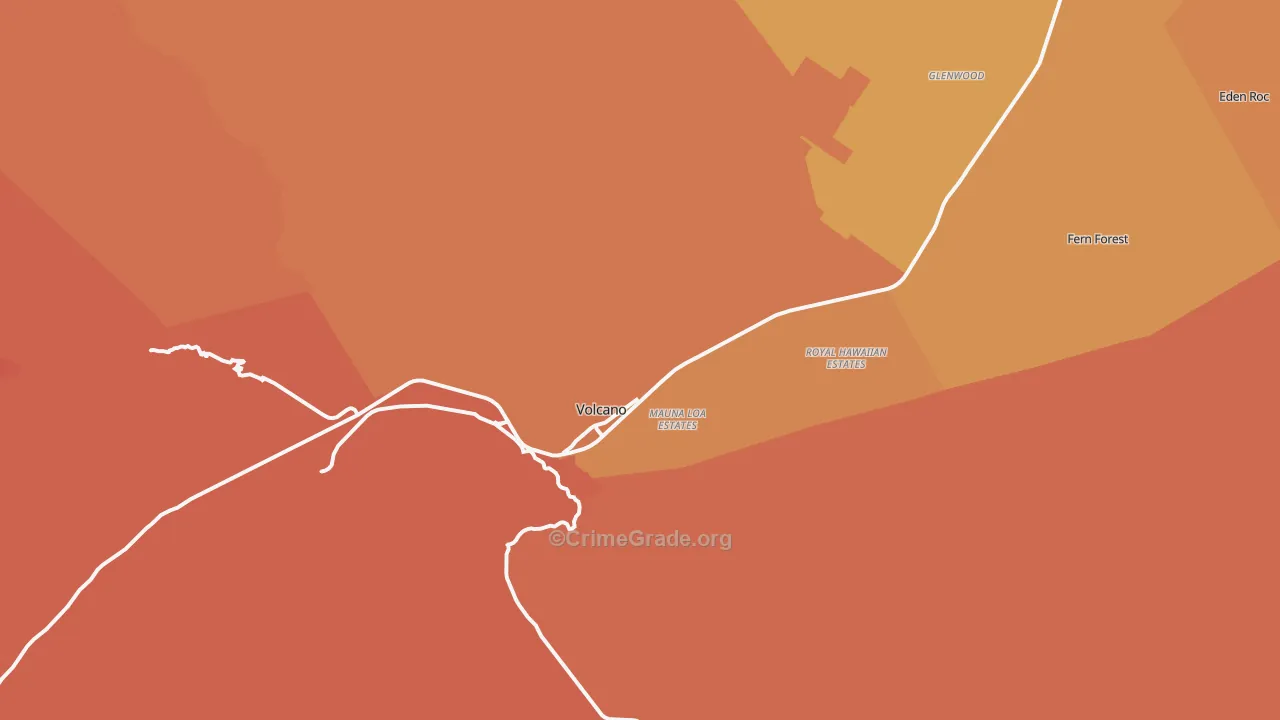 Volcano, HI Map of Vandalism Rates