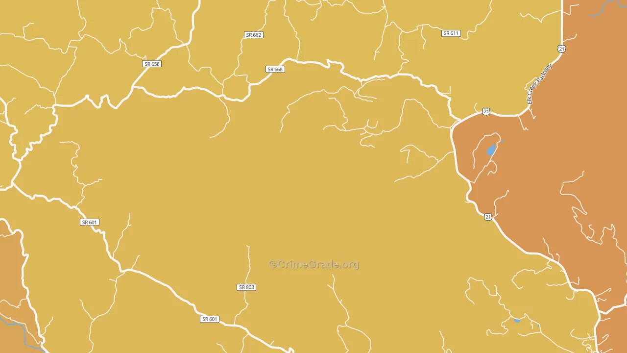 Volney, VA Map of Vandalism Rates