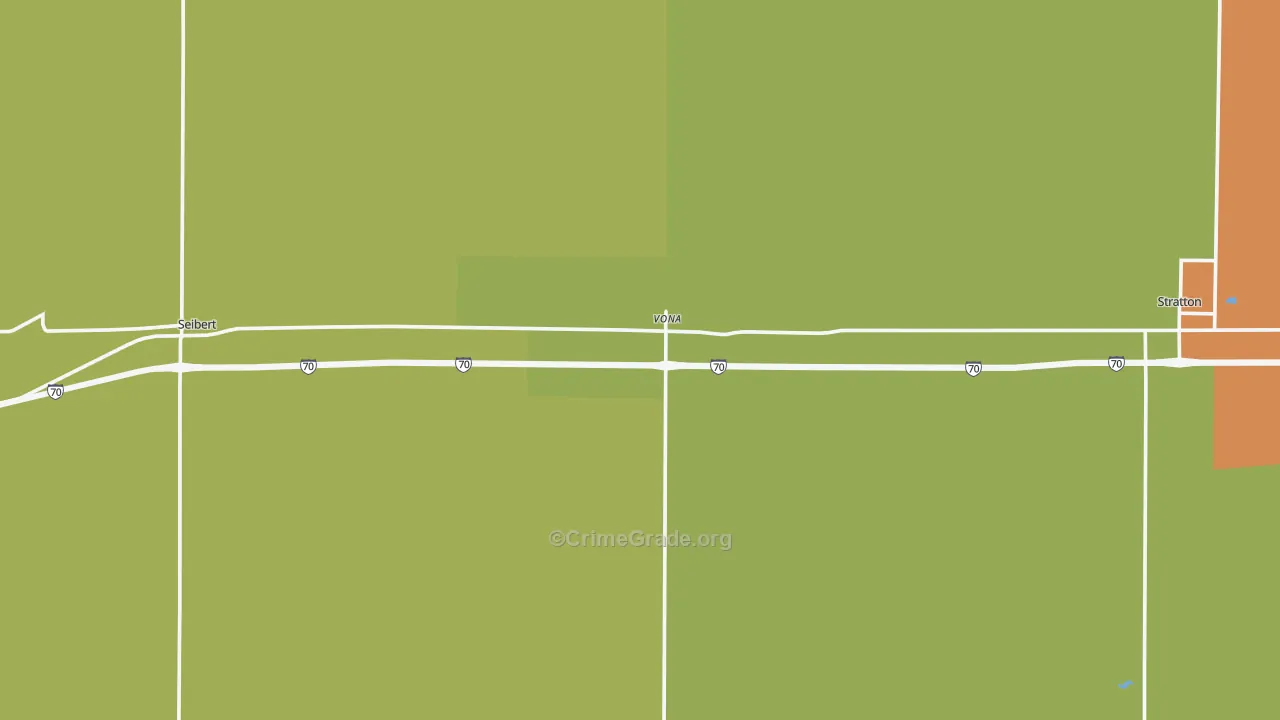 Vona, CO Map of Vandalism Rates