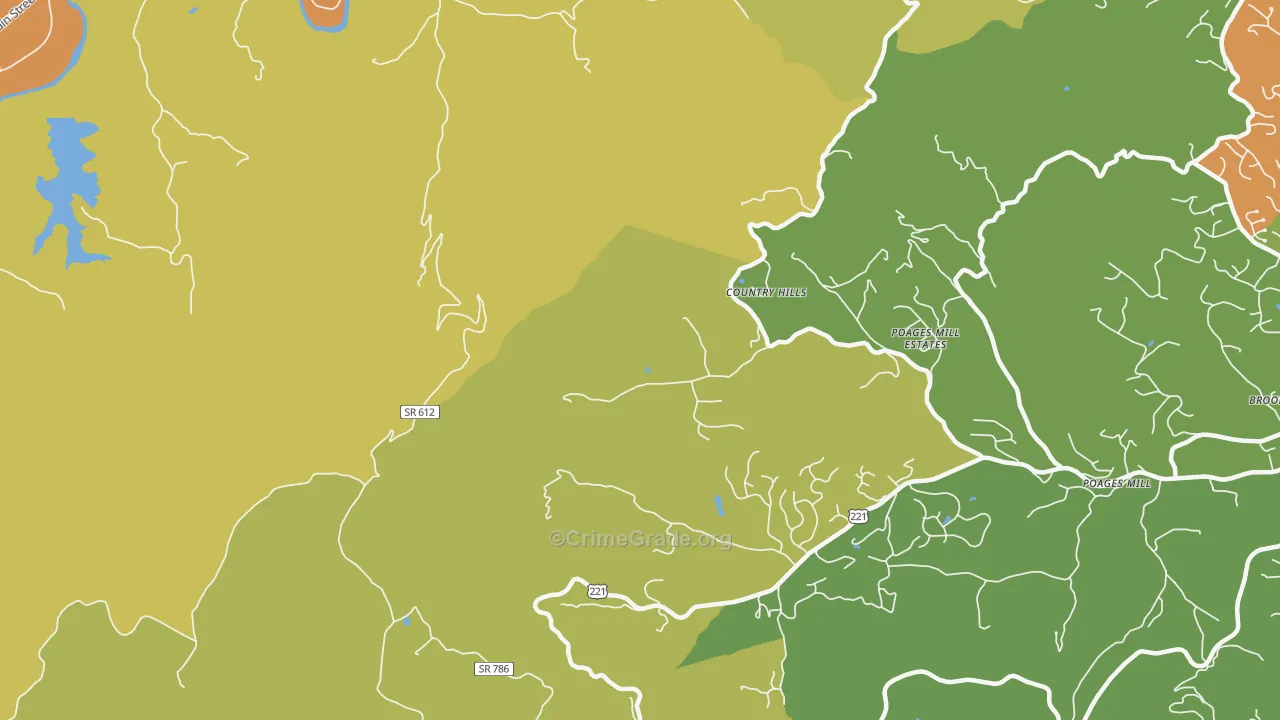 Wabun, VA Map of Vandalism Rates