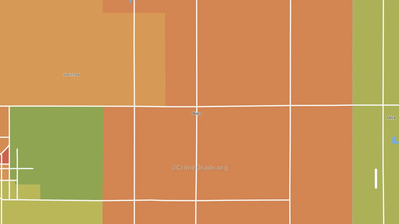 Waco, NE Map of Vandalism Rates