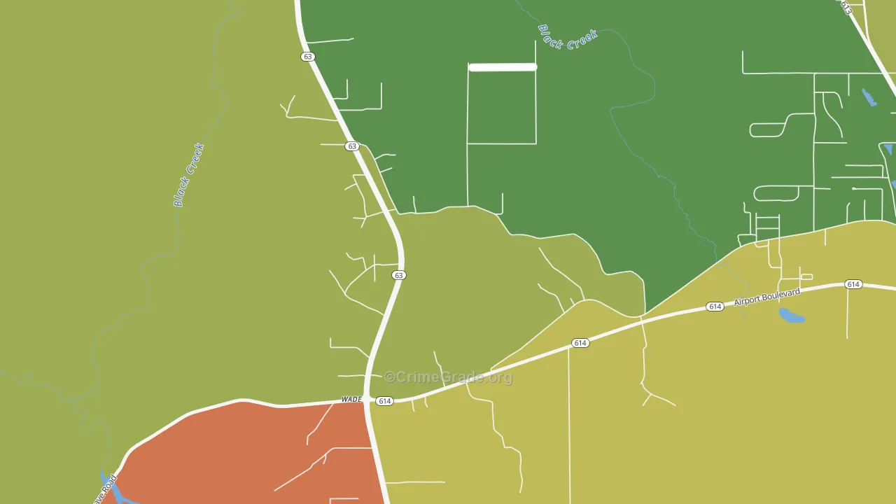 Wade, MS Map of Vandalism Rates