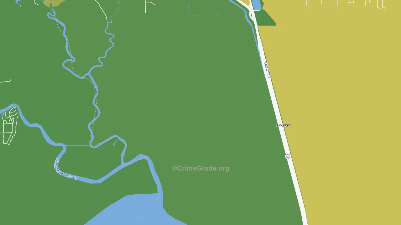 Wadesboro, LA Map of Vandalism Rates