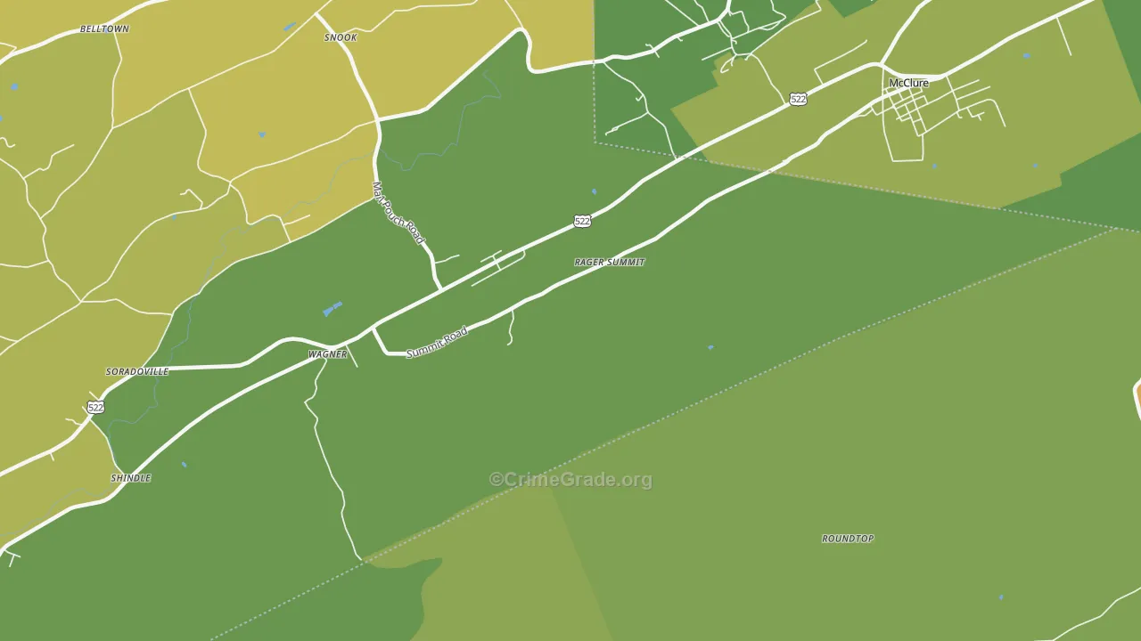 Wagner, PA Map of Vandalism Rates
