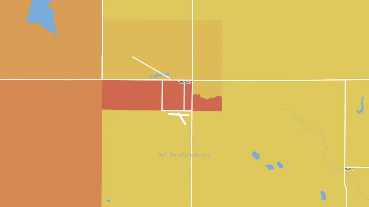 Wagner, SD Map of Vandalism Rates