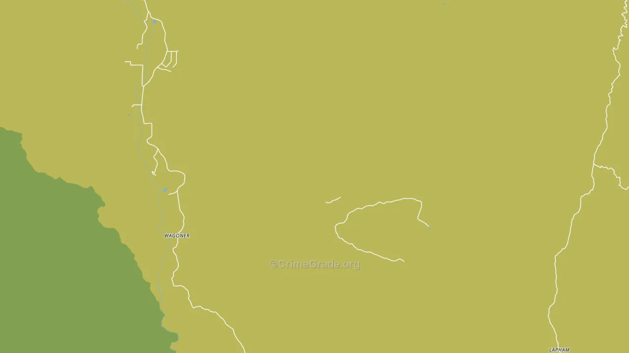 Wagoner, AZ Map of Vandalism Rates