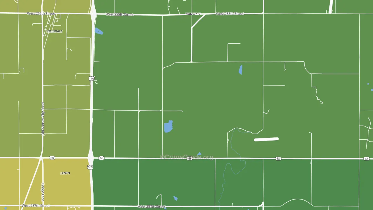 Wagstaff, KS Map of Vandalism Rates