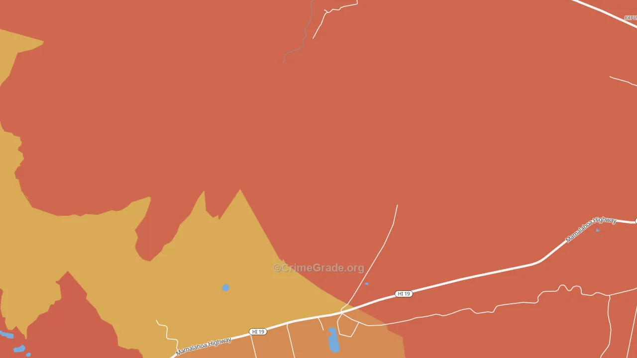 Waipio, HI Map of Vandalism Rates
