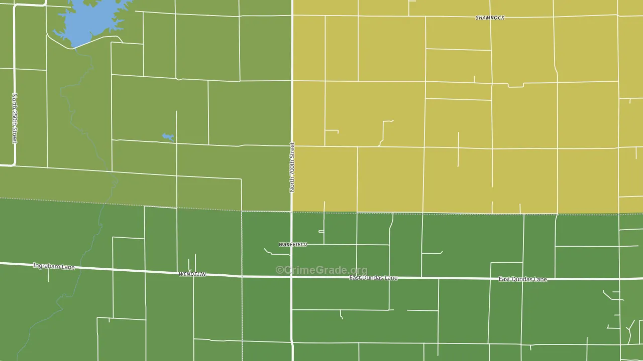 Wakefield, IL Map of Vandalism Rates
