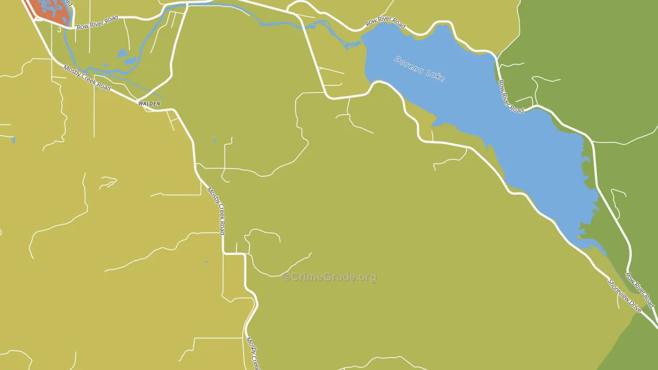 Walden, OR Map of Vandalism Rates
