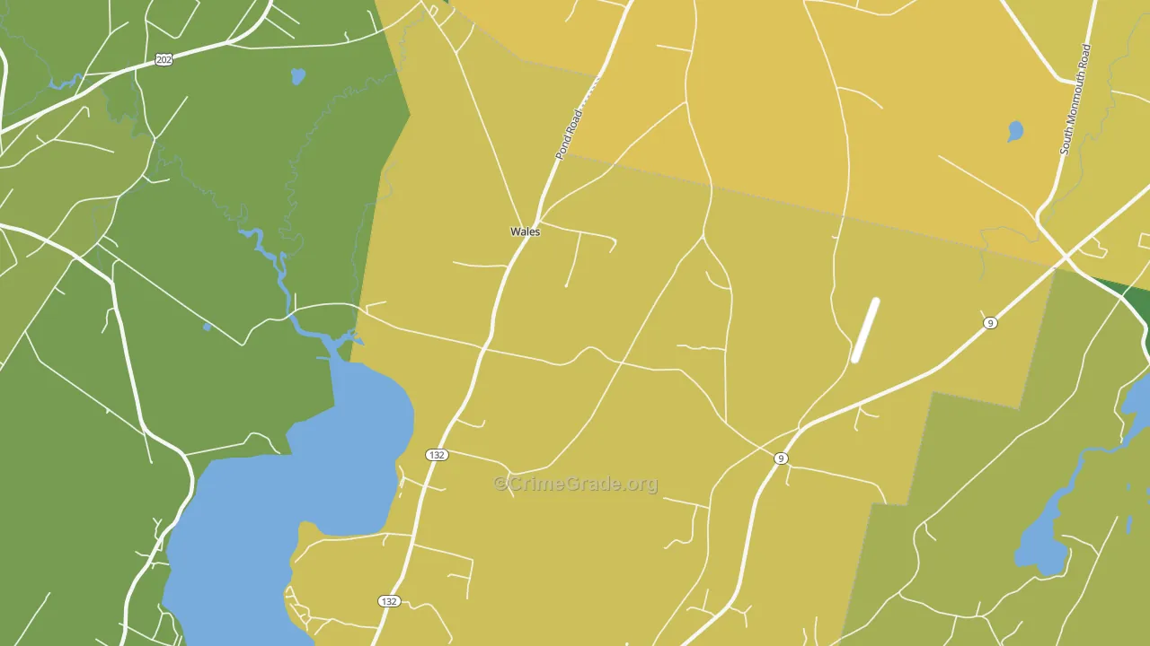 Wales Corner, ME Map of Vandalism Rates