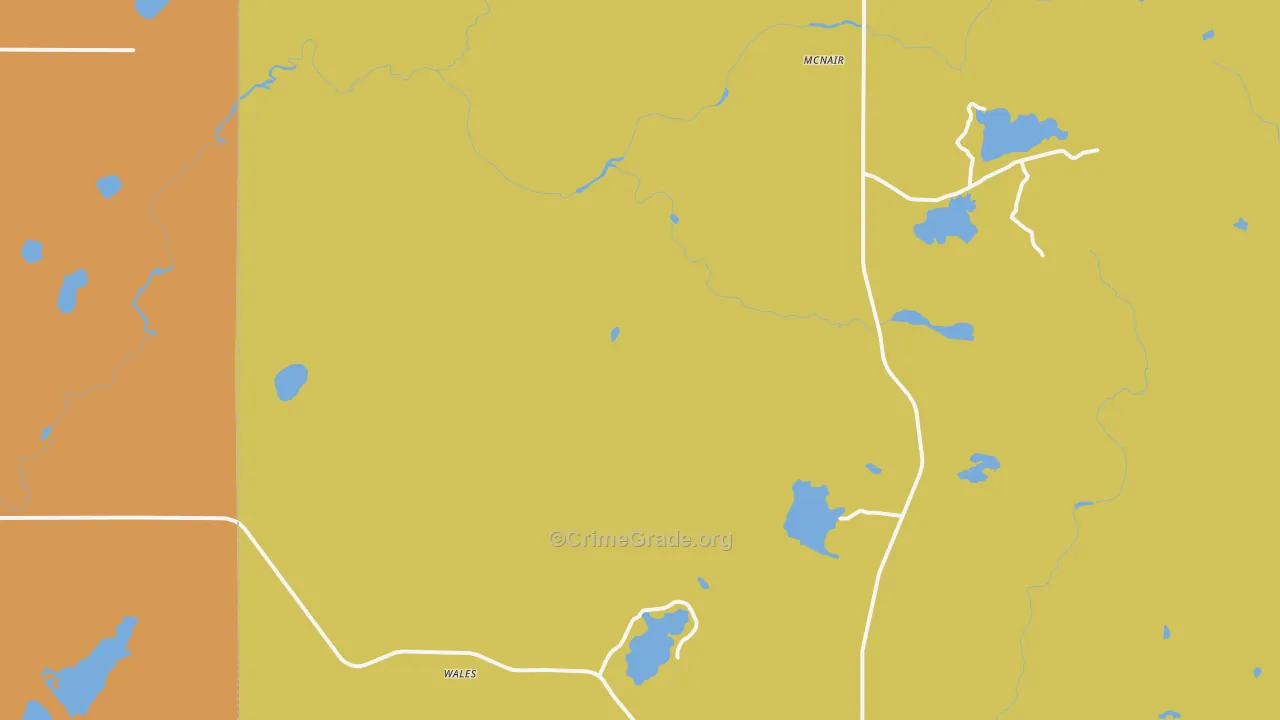 Wales, MN Map of Vandalism Rates