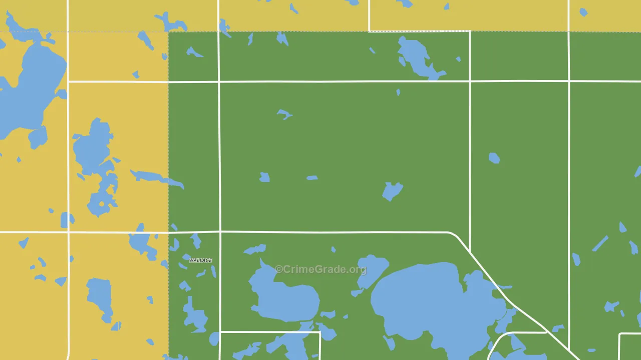 Wallace, SD Map of Vandalism Rates