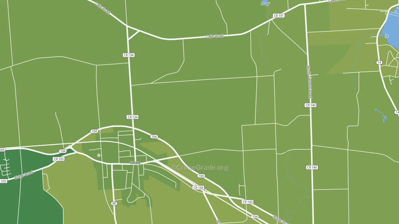 Wallington, NY Map of Vandalism Rates