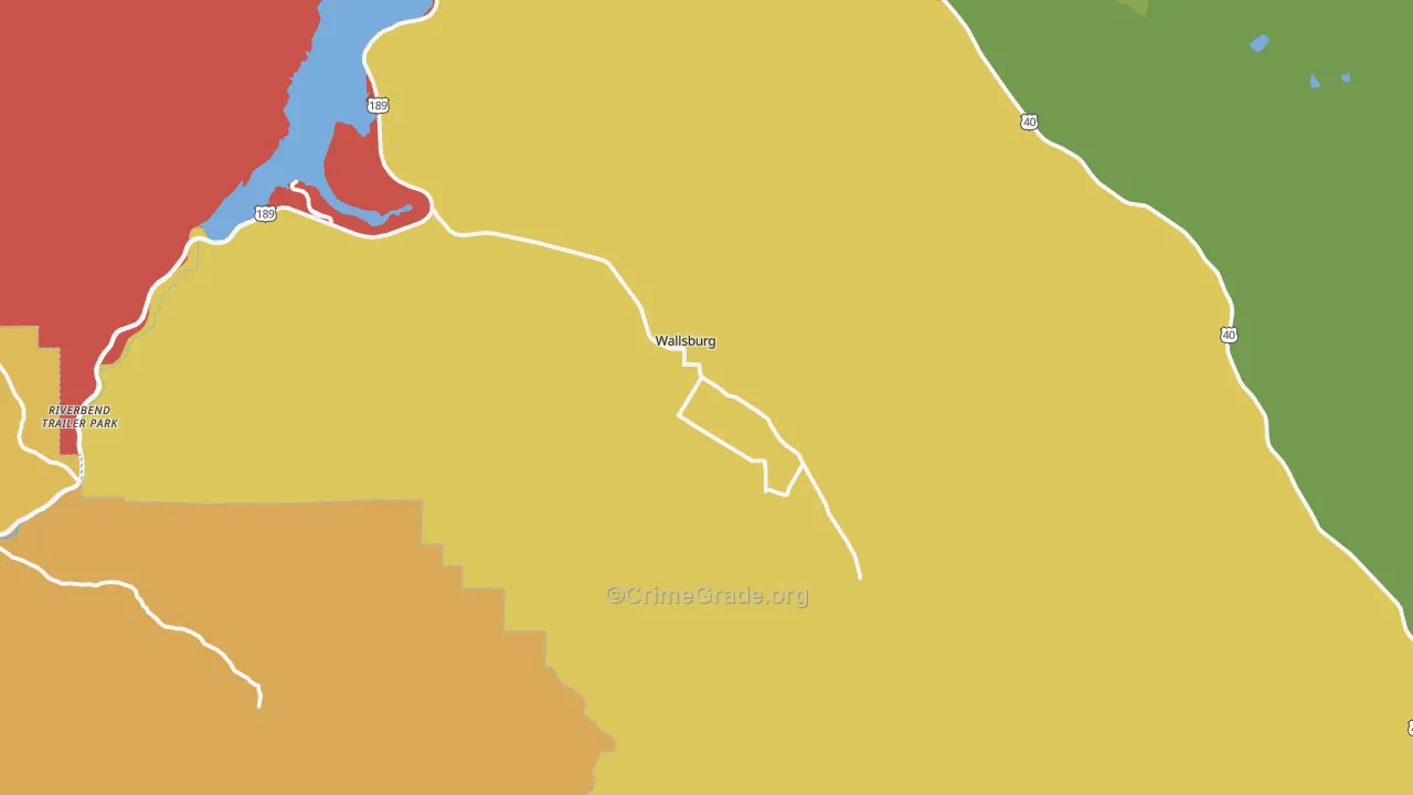 Wallsburg, UT Map of Vandalism Rates