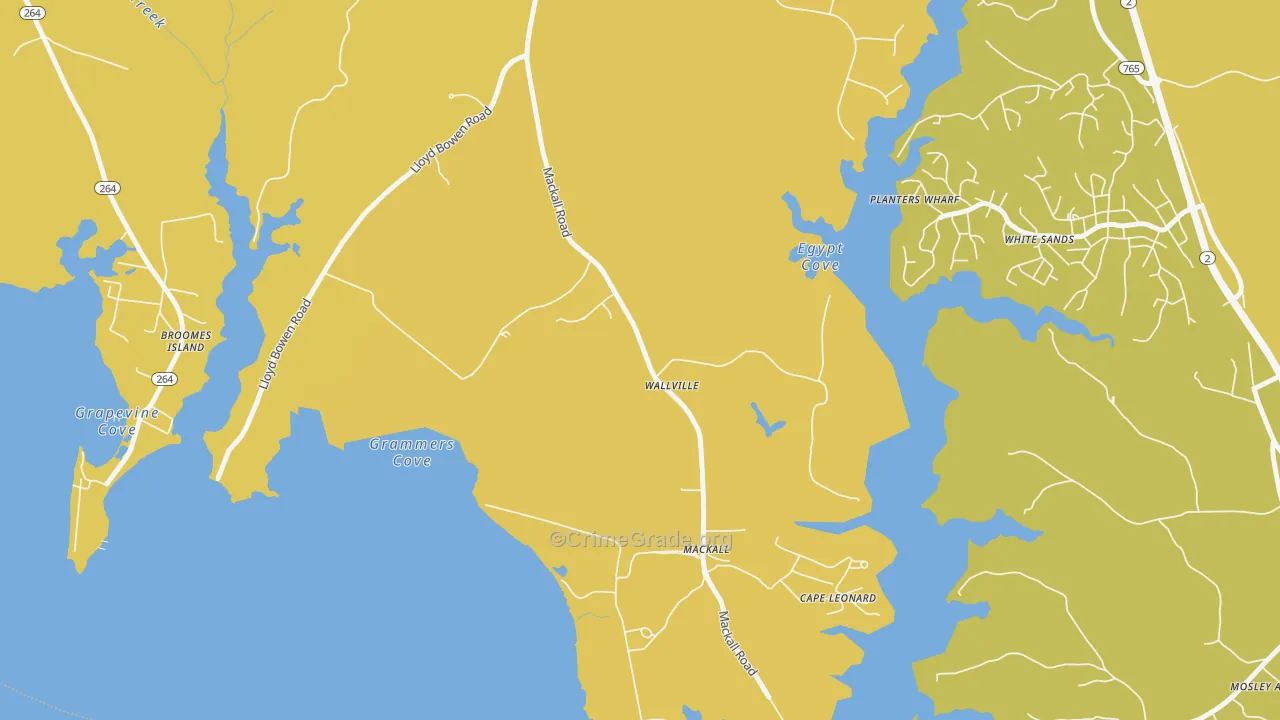 Wallville, MD Map of Vandalism Rates