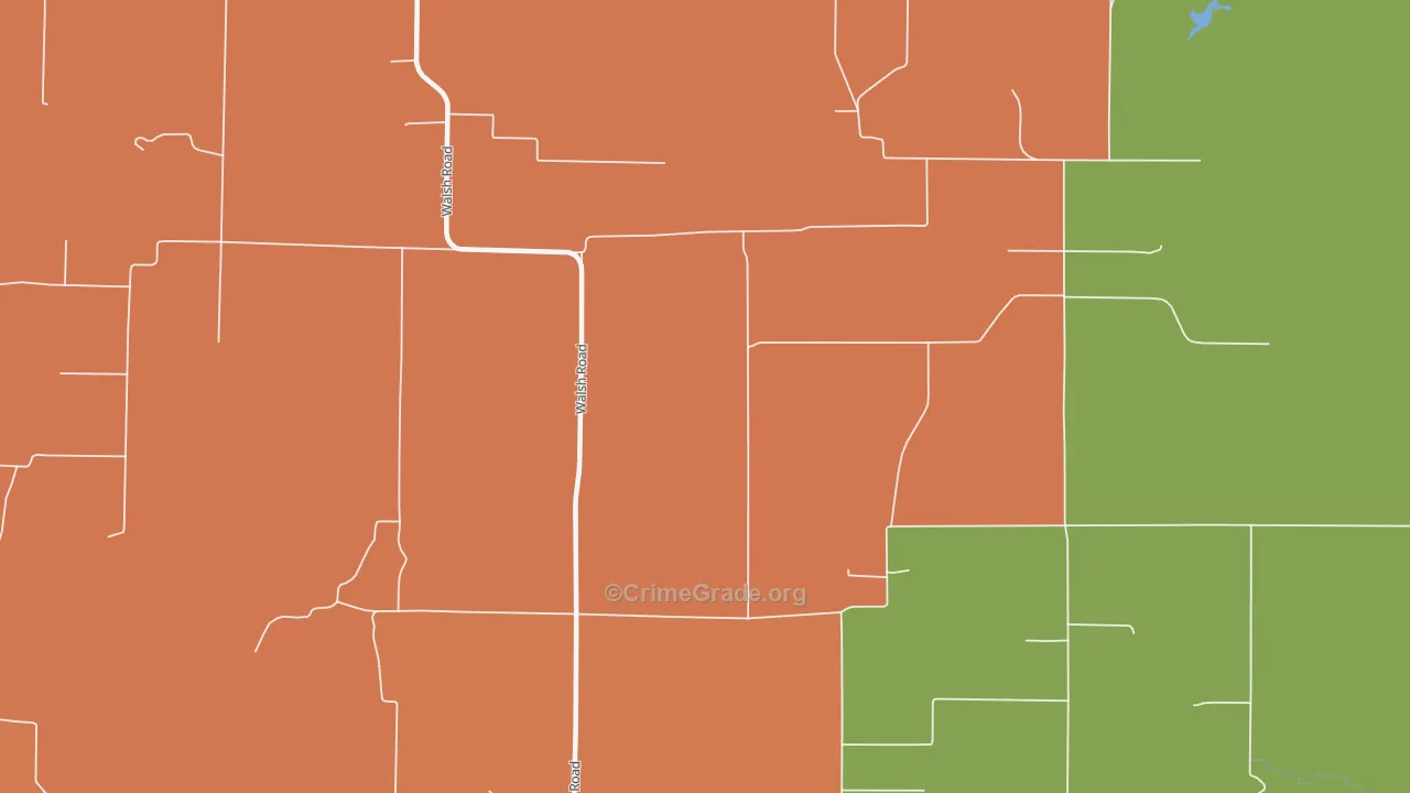 Walsh, IL Map of Vandalism Rates