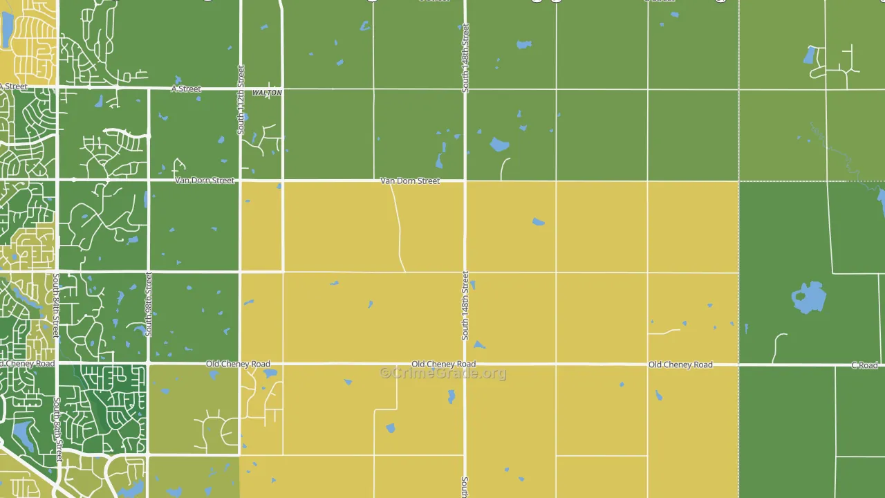 Walton, NE Map of Vandalism Rates