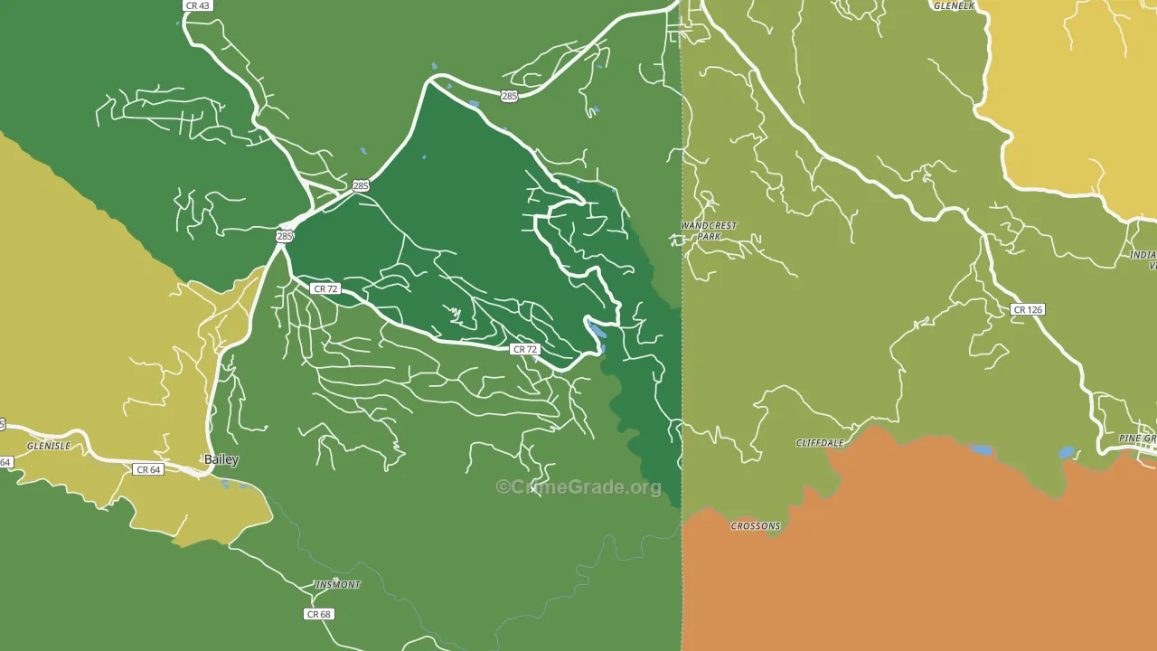 Wandcrest Park, CO Map of Vandalism Rates