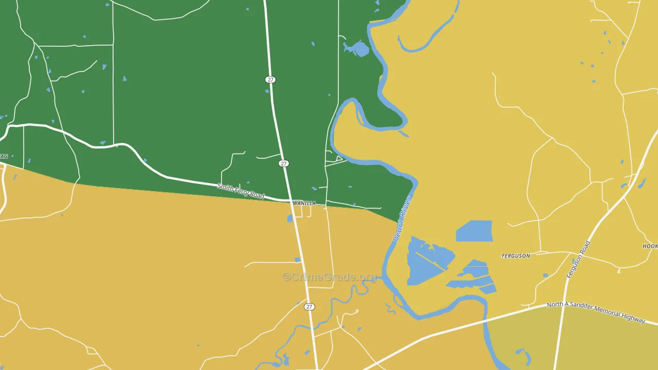 Wanilla, MS Map of Vandalism Rates