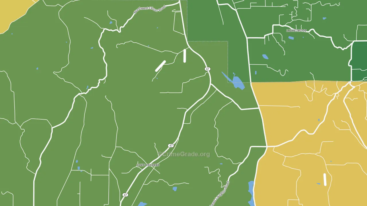 Wapato, OR Map of Vandalism Rates