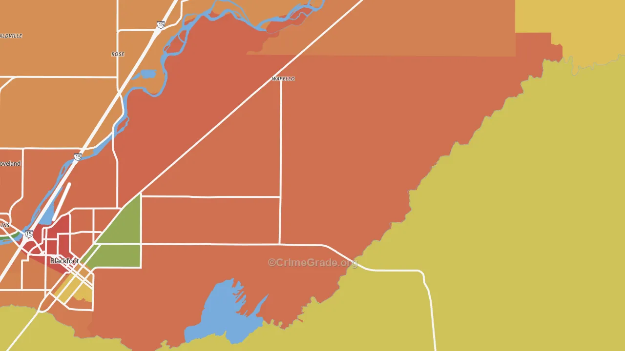 Wapello, ID Map of Vandalism Rates
