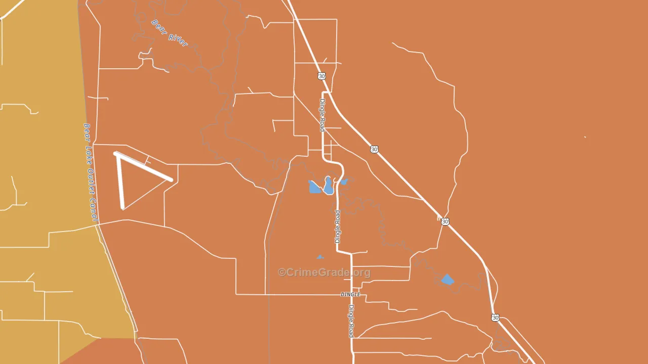 Wardboro, ID Map of Vandalism Rates