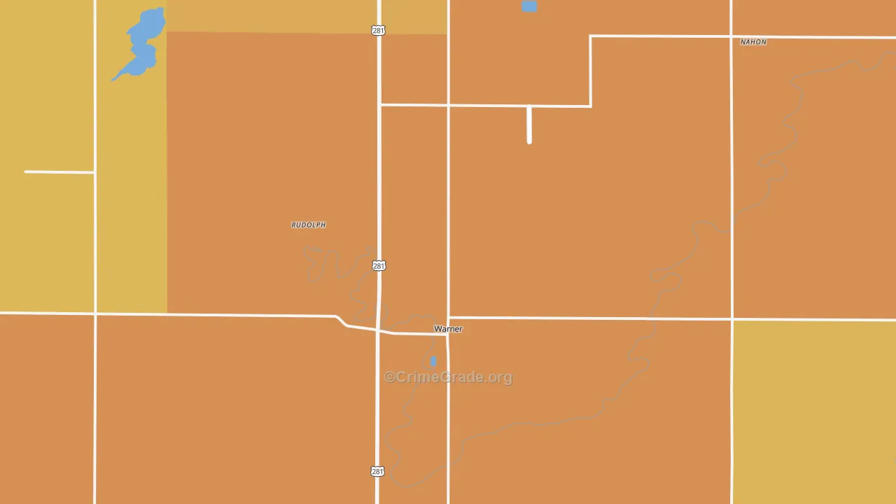 Warner, SD Map of Vandalism Rates