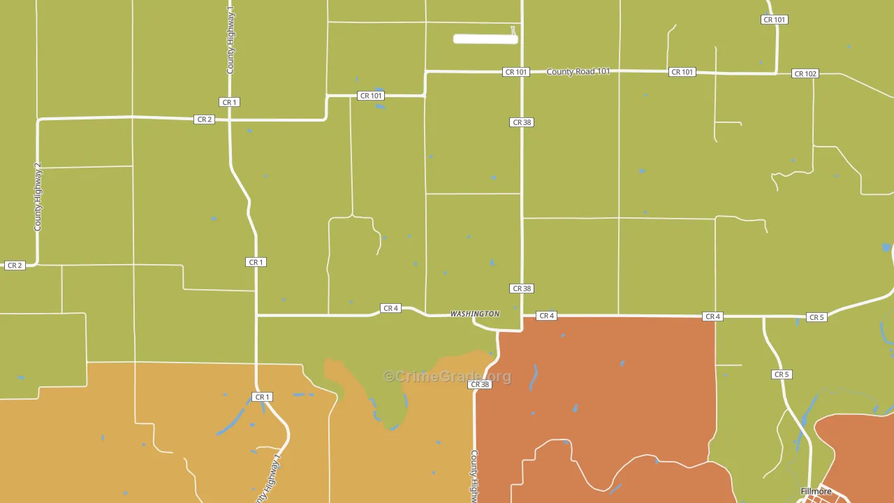 Washington, MN Map of Vandalism Rates
