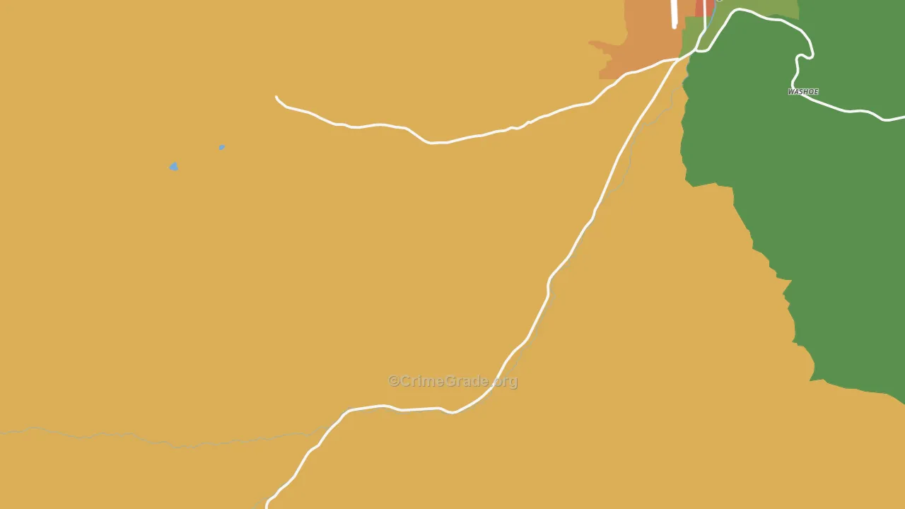 Washoe, MT Map of Vandalism Rates