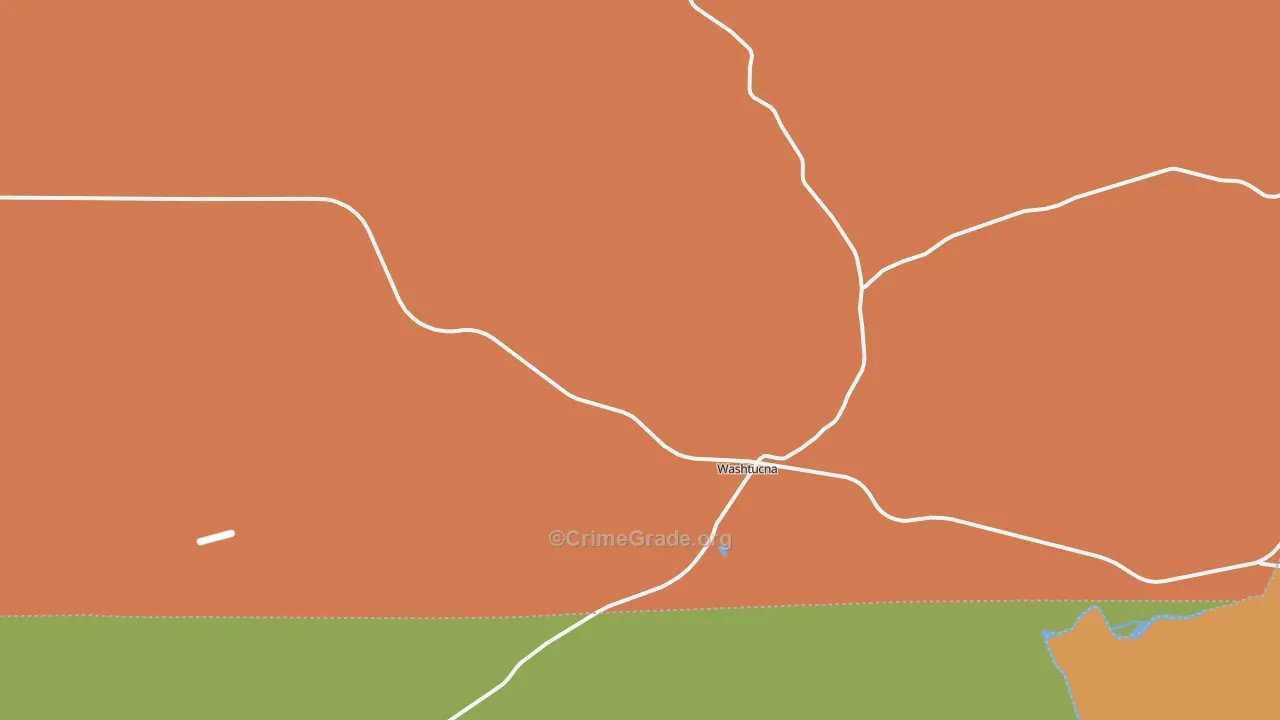 Washtucna, WA Map of Vandalism Rates