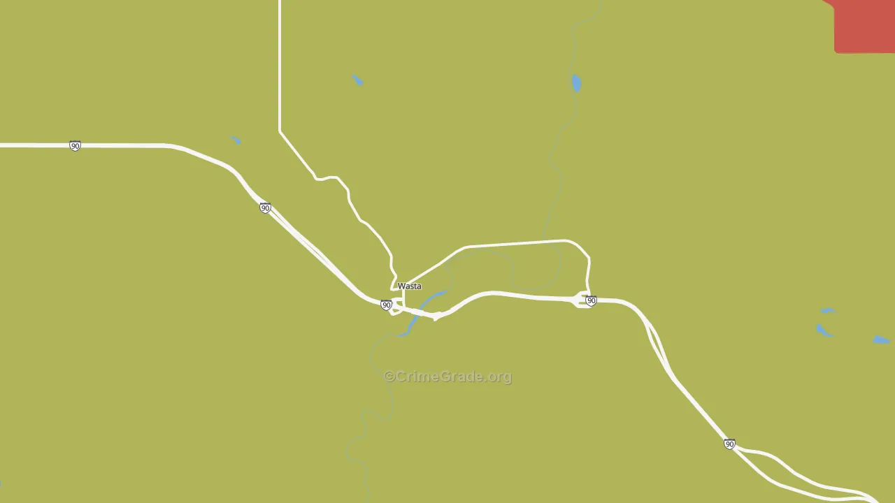 Wasta, SD Map of Vandalism Rates