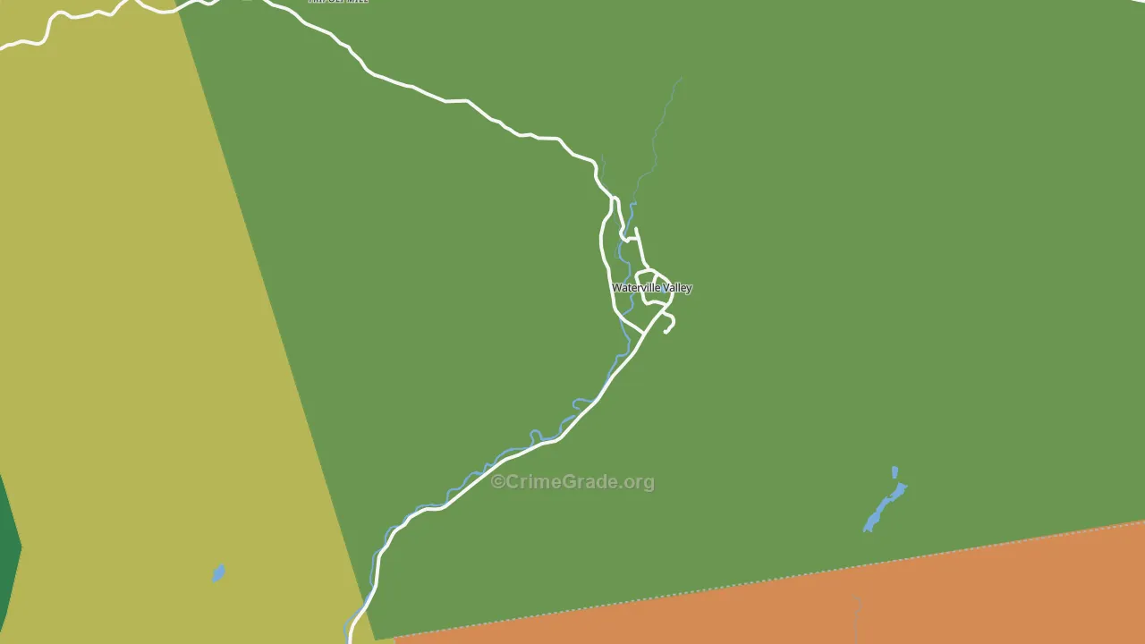 Waterville Valley, NH Map of Vandalism Rates