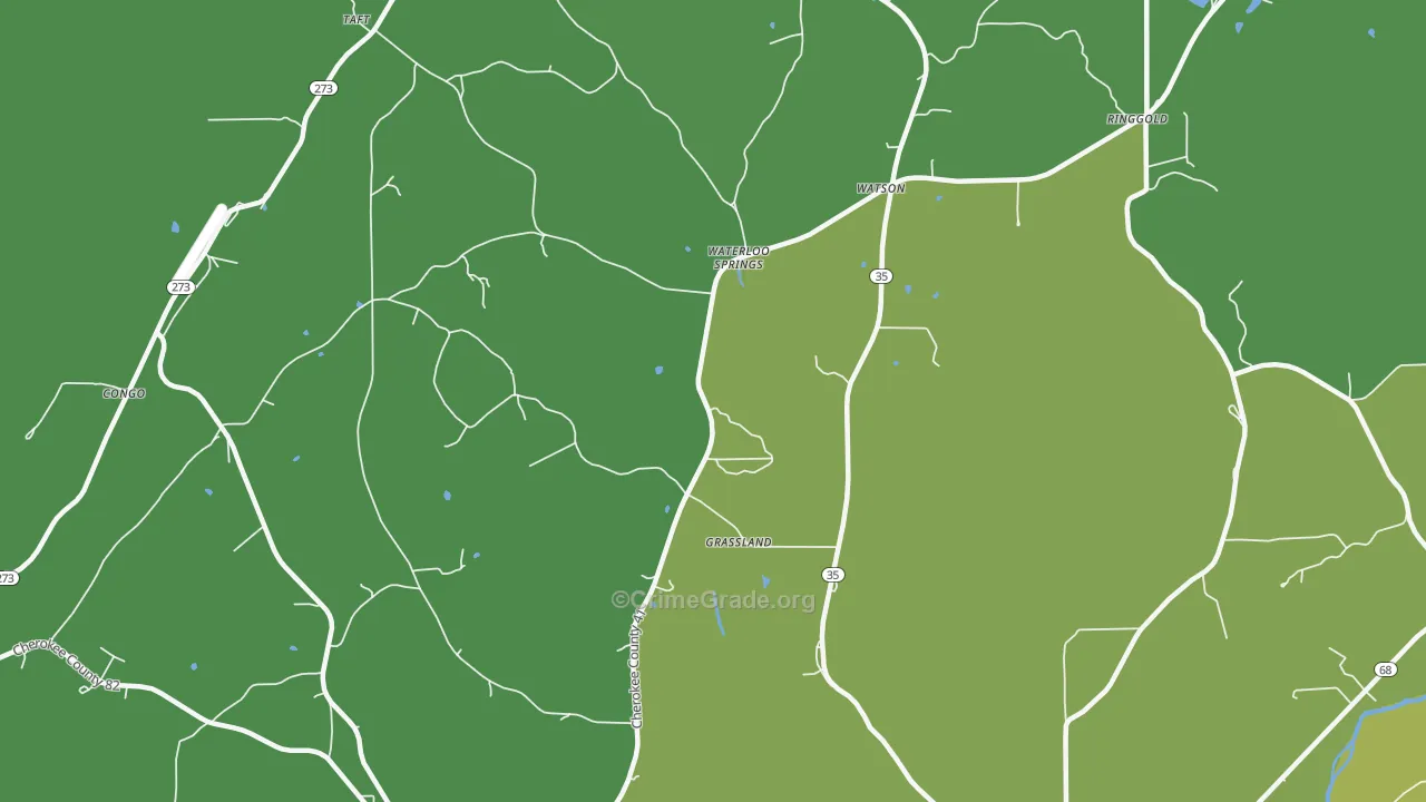 Watson, AL Map of Vandalism Rates