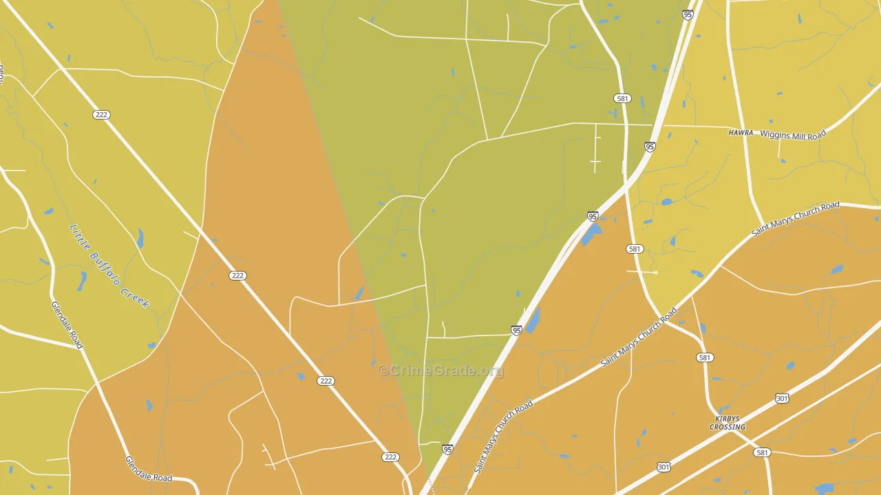 Watson Crossroads, NC Map of Vandalism Rates