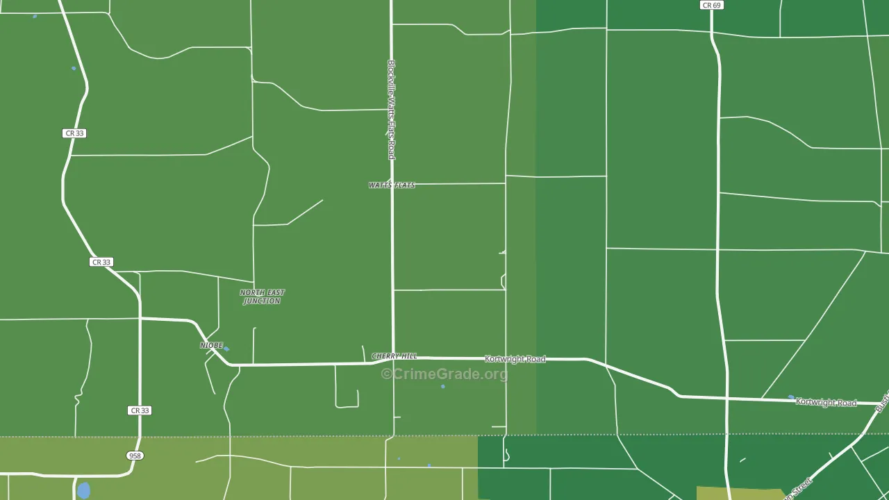 Watts Flats, NY Map of Vandalism Rates