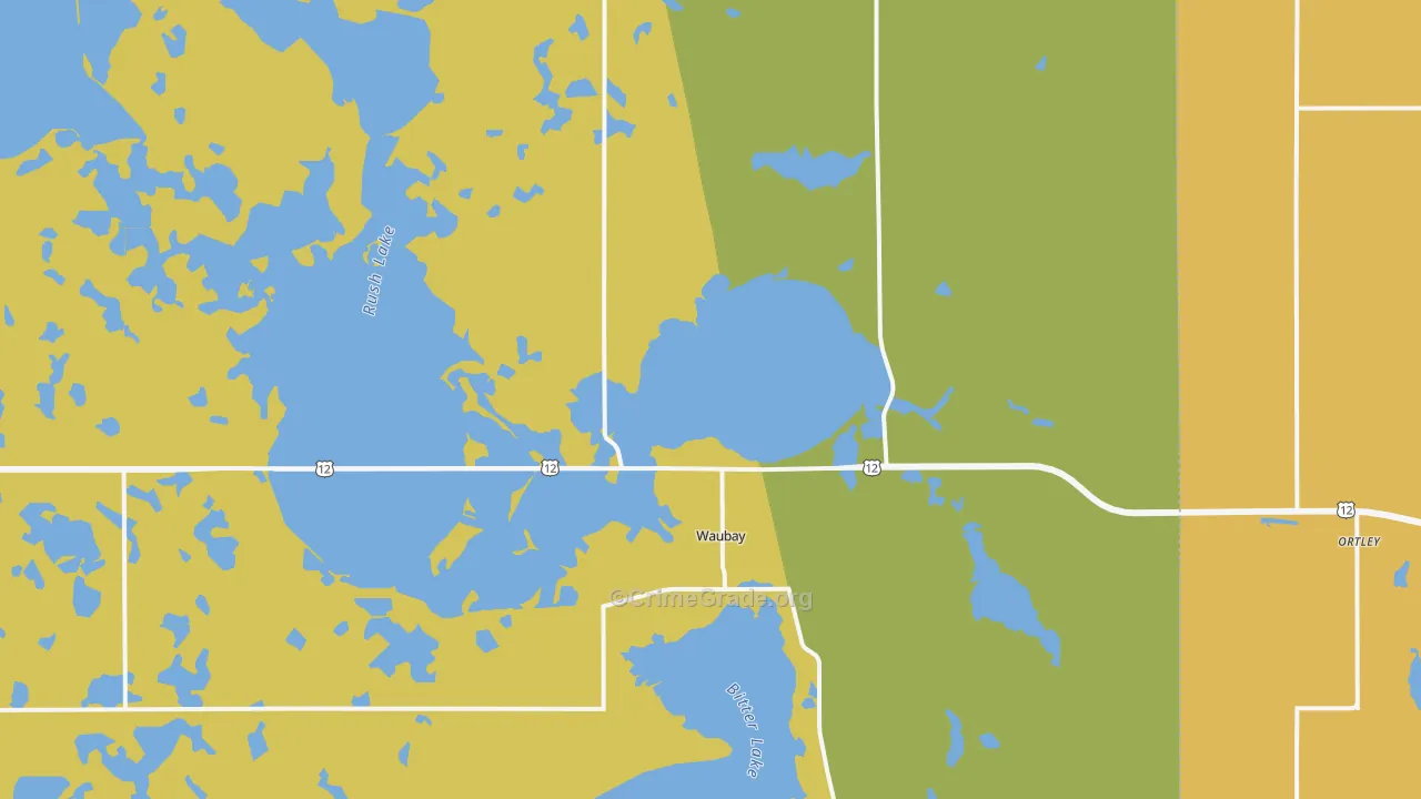 Waubay, SD Map of Vandalism Rates