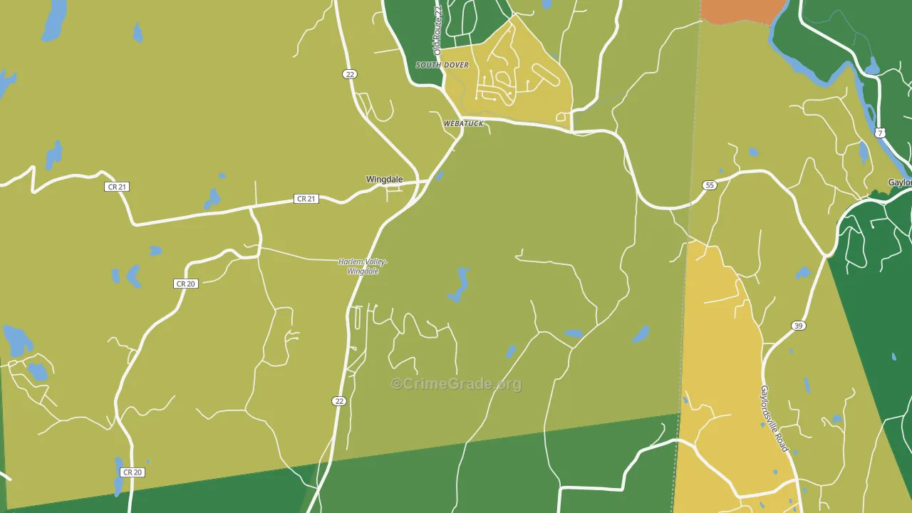 Webatuck, NY Map of Vandalism Rates