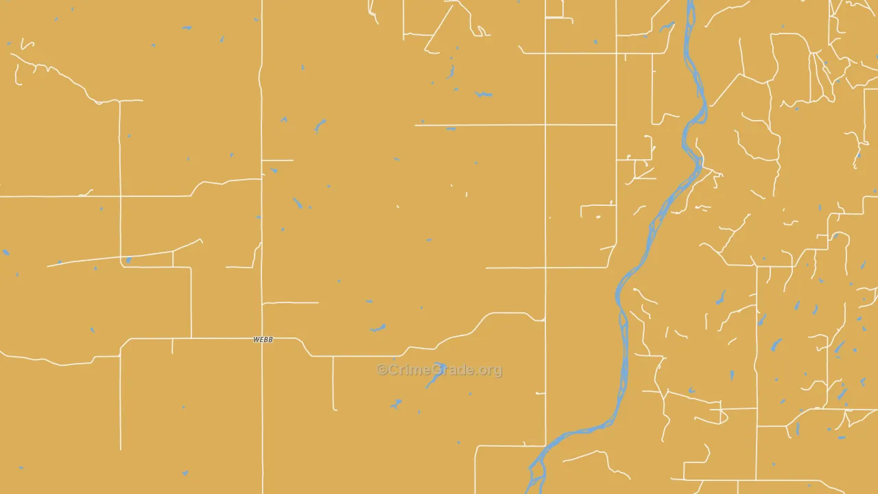 Webb, OK Map of Vandalism Rates