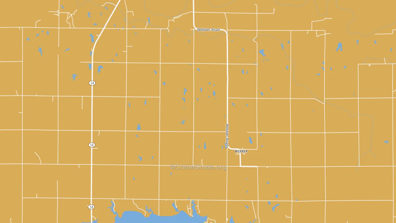 Webber, KS Map of Vandalism Rates